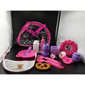 Baby Doll Accessories Feeding Disney‎ Pacifiers Diaper Bag Bottle Minnie Mouse